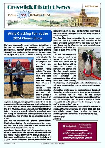 Creswick District News - October 2024